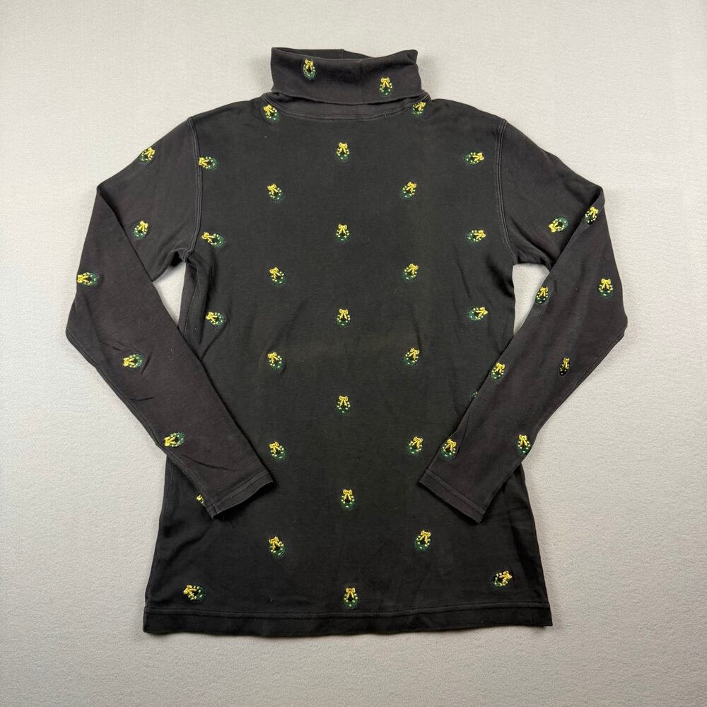 Vintage Eagle’s Eye Embroidered Turtleneck Top S/P